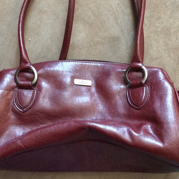 Maroon gucci purse Clearance